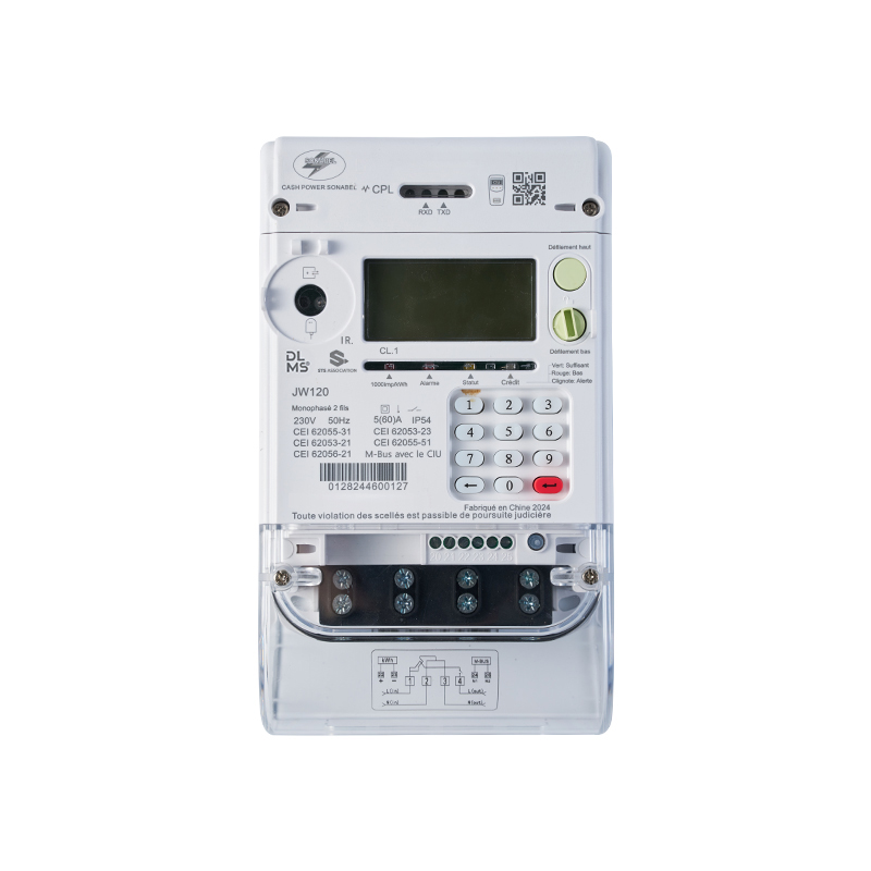 عداد الدفع المسبق الذكي أحادي الطور JW120 RFGPRS
